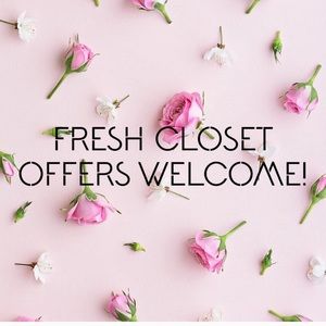Fresh closet offers welcome 💞💞💞💞💓